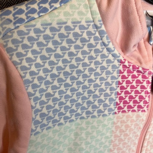 Vineyard Vines Target Sweatshirt Youth Girls XL Pink All Over Print Whales Casua - Picture 6 of 11