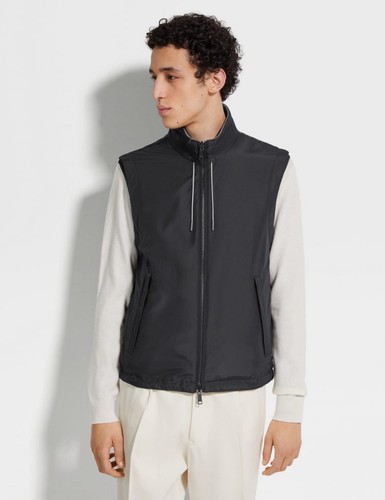 Ermenegildo Zegna MICROFIBER REVERSIBLE BREZZA VEST Size 52 R M/L - Picture 10 of 13