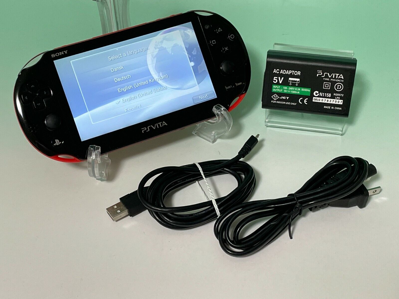 SONY PS Vita Red Black console PCH 2000 PlayStation Japan JP Excellent+