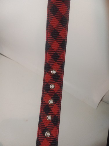 Damen/Junioren Talbots kleiner roter Büffel karierter GÜRTEL 37 Zoll - Bild 3 von 7