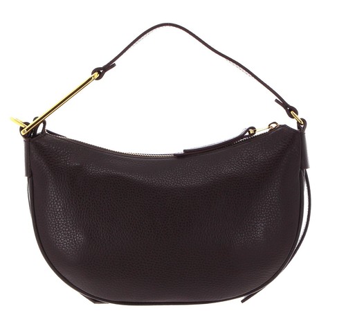 COCCINELLE Priscilla Handbag Grained Leather Darkbrown - Foto 3 di 4