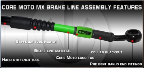 Custom Front & Rear Brake Line Kit fits 2005 2017 Suzuki RM85L Big Wheel CC0067 - Picture 12 of 12