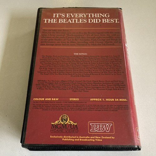 The Beatles: The Compleat Beatles Clamshell VHS Video Tape Cult Music Rare - Picture 3 of 9