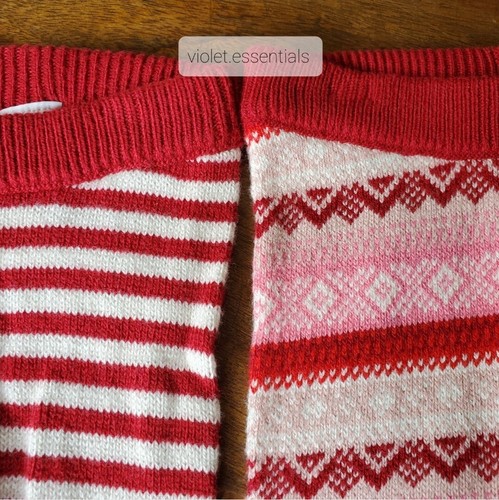 NEU MIT ETIKETT GYMBOREE BABY MÄDCHEN URLAUB WEIHNACHTEN TOP & STRICKHOSE SET (ROT/ROSA/BEIGE) - Bild 3 von 5