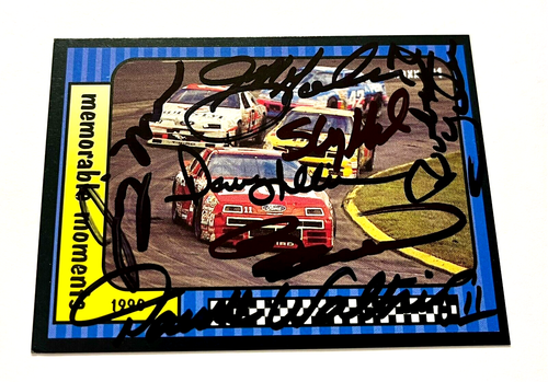 Allison, Gordon, Elliott, Waltrip, Marlin, Yates NASCAR Maxx Autographed Signed - Picture 9 of 10