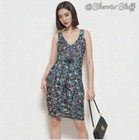 Nwt New Tatyana Bettie Page Clothing Stained Glass Bubble Sleeveless Midi Dress