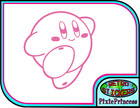 Kirby Nintendo A Vinyl Sticker Wall Poster Window Laptop Vehicle Car Bike Game