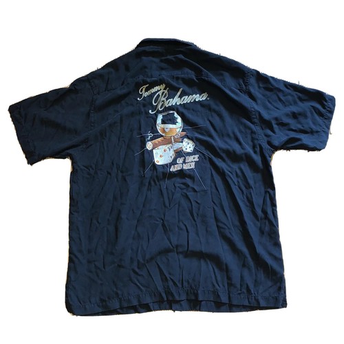 Tommy Bahama Embroidered Of Dice and Men Hawaiian