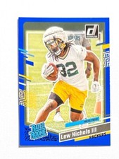 Lew Nichols III ~ 2023 Panini Donruss ~ Press Proof Blue ~ Rated Rookie #335