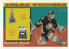 2001-02 Topps Heritage - #135 Dominik Hasek HOF- Award Winners- Sabres