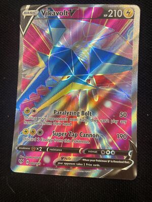 vikavolt v pokemon card value POKÉMON TCG - Vikavolt V Full Art Ultra Rare
