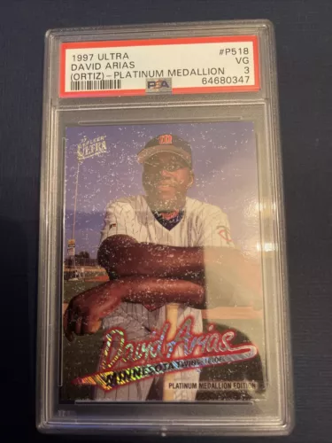 1997 DAVID ARIAS ORTIZ Fleer Ultra Platinum Medallion PSA Only 3 Higher! Rare