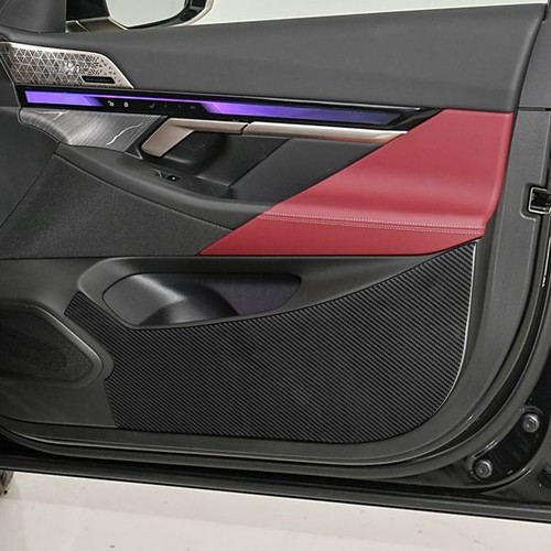 Real Carbon Fiber Interior Front Door Panel Cover For BMW 5 Series i5 G60 G68 24 - Picture 3 of 24