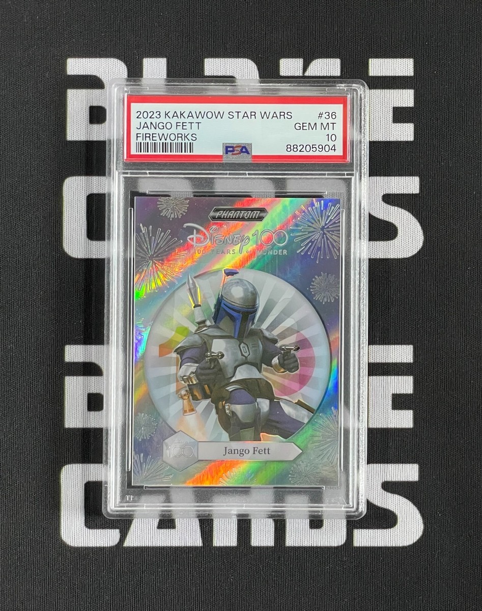2023 Kakawow Disney100 Star Wars Jango Fett Fireworks PSA 10