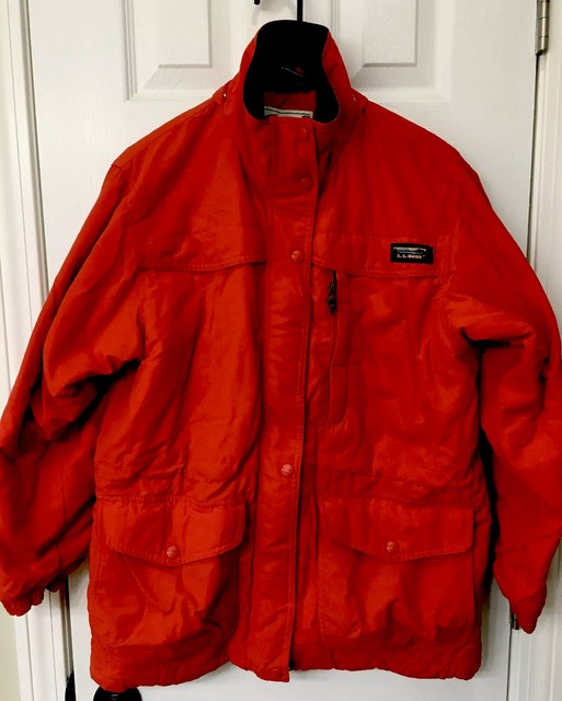 Womens red ll bean Winter Jacket Size S eBay