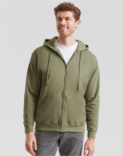 Fruit Of The Loom Original Men Classic Full Zip Hooded Sweatshirt Casual Hoodies - Bild 5 von 17
