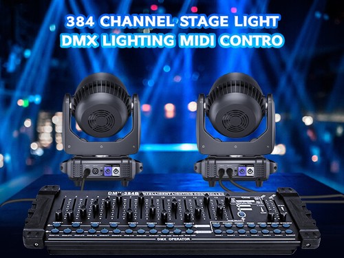 DMX512-Konsole 1024 Kanäle Lichtmischpult Dimmer Disco Party Show mit Flightcase - Bild 27 von 30