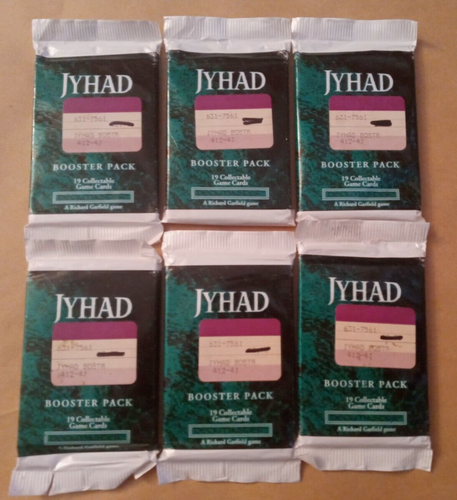 NEW Jyhad TCG Booster Pack qty 6 Richard Garfield CCG