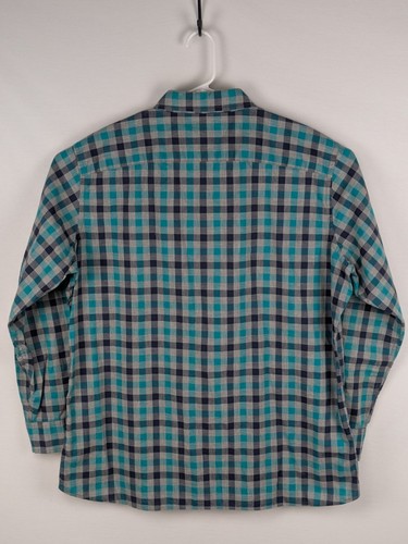Sonoma Button Up Shirt Men XL Green Gray Plaid Flannel Long Sleeve Pocket Cotton - Picture 8 of 10