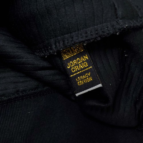 Jordan Craig Sweatshirt Mens Size S Black Ribbed Panel Crewneck Pullover Pockets - Picture 7 of 12