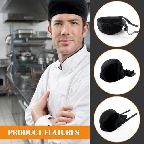Japanese Chef Hat Cooking Hats Unisex Adjustable Dirt-Resistant Kitchen Cooki... - Picture 3 of 7