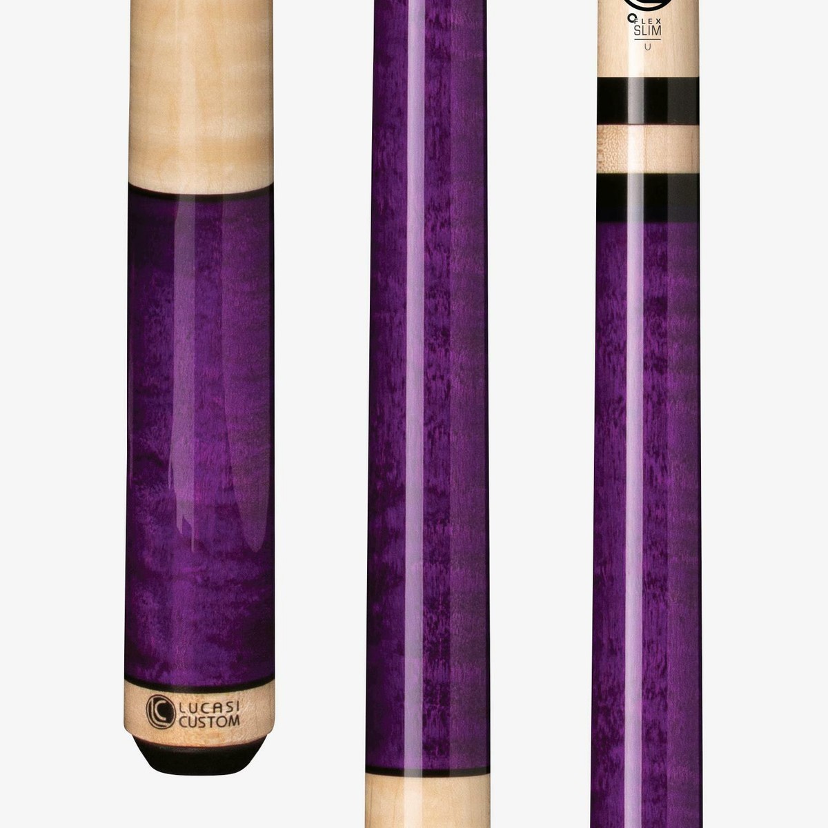 女性に人気！ Zero + Stick Cue Pool Purple LZC6 Lucasi Flex Shaft LD Slim ライト・ランタン