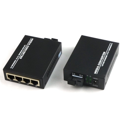 1pc 1000Mbps Gigabit Ethernet Media Converter SingleMode 4P RJ45 1P SC A Side - Picture 3 of 4