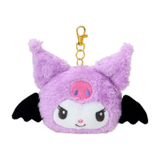 Sanrio KUROMI Face Pass Case Purple  Angel  Japan NEW Sanrio Characters