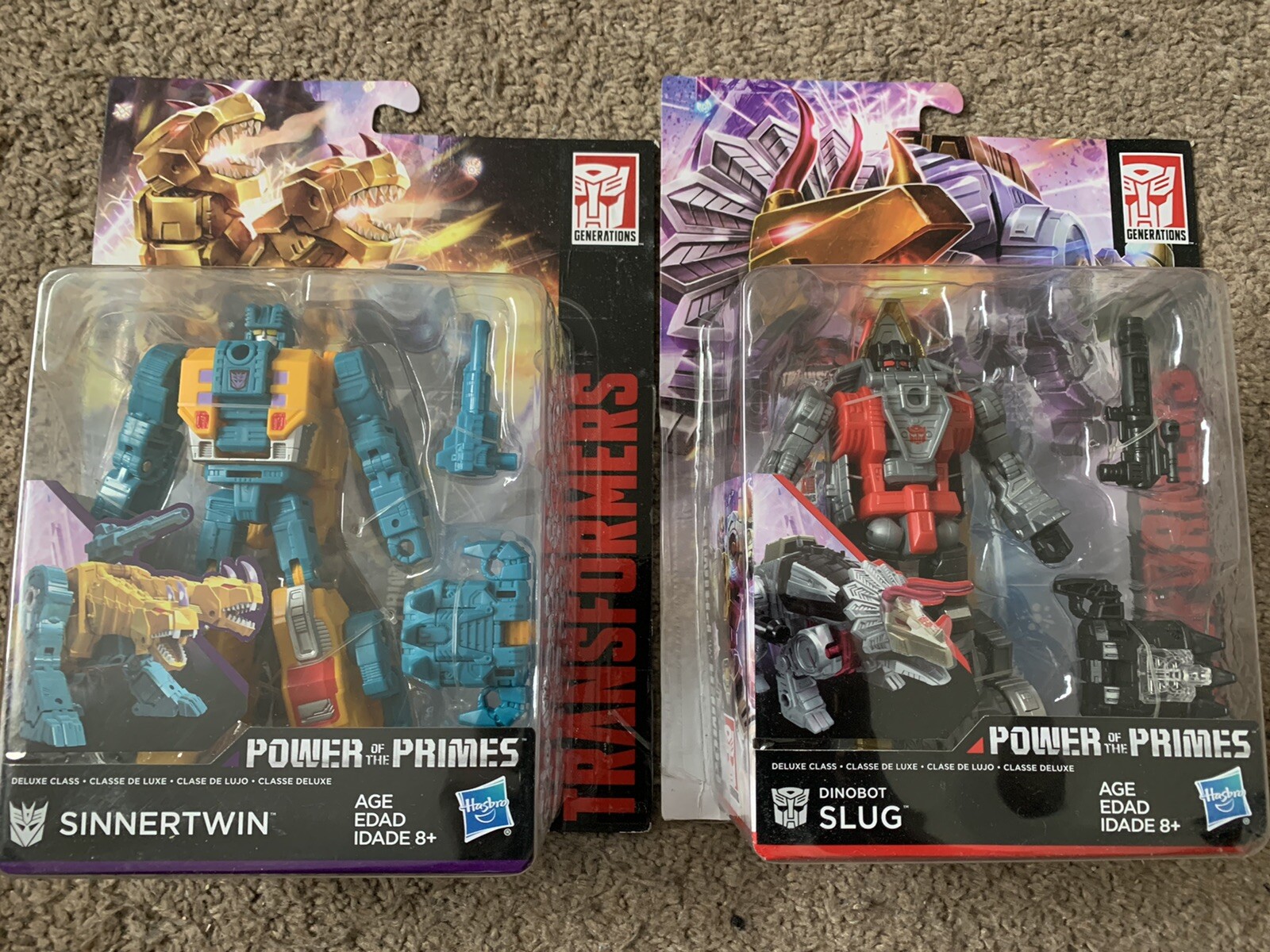 Transformers Generazioni di potenza dei numeri primi Deluxe classeE sinnertwin & Slug Transformers Generazioni di potenza dei numeri primi Deluxe classeE sinnertwin & Slug