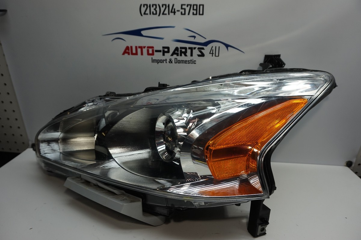 SEBLAFF Black Halogen Headlight Assemblies (Pair) For Nissan Altima 4-Door Sedan 2013-2015 - View #2