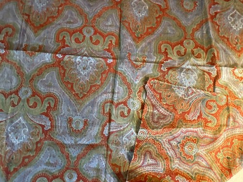 Stunning And Rare 1820 French Indigo Resist Fabric Panel In Amazing All VColors - Picture 8 of 10