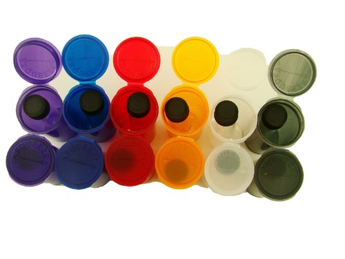 Menge 12 - Kunststoffröhre Behälter & große Glasfläschchen - Schutz Goldnuggets - Bild 3 von 9