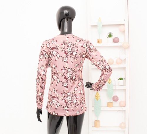 Neu KARI TRAA Top Dust Of Roses Floral Base Layer Yoga Fintess Running M - Bild 9 von 13