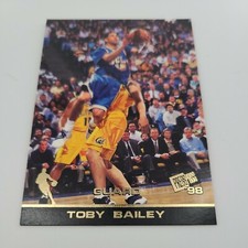 1998 Press Pass Toby Bailey #14 Rookie Basketball Card. rookie card picture