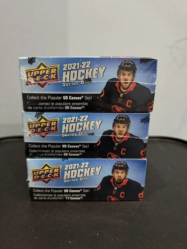 2021-22 Upper Deck Hockey Series One Retail Factory Sealed Box Lot Of 3