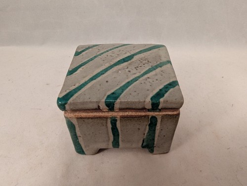 Japanese Mashiko Hamada Shinsaku 濱田晋作 Studio Pottery Lidded Incense Box Kogo - Picture 22 of 24