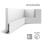 Orac Decor SX163-RAL9003 AXXENT SQUARE Skirting already painted signal white 2 m