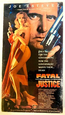 Fatal Justice (VHS, 1993) A.I.P. Studios - Joe Estevez, Suzanne