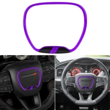 Auovo Steering Wheel Cover Trim for Dodge Charger Challenger 2015-2023 Purple