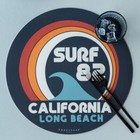 Podevache Surf 82 California Long Beach Round Placemat (H 38cm x W 38cm) Rare!