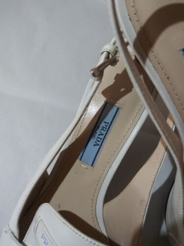 Prada vestiaire Collection Mary Jane Leather Hill Slingback Pumps Size 36 - Picture 10 of 11