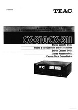 Istruzioni operative per l&#039;uso per Teac CX-310, CX-311   			