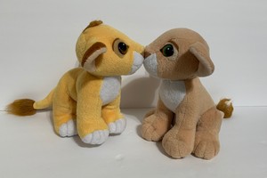 simba and nala kissing plush