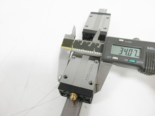 THK SSR15 / SSR 15, 2 x GUIDE CARRIAGE + LINEAR GUIDE RAIL L: 245 mm - Picture 5 of 8