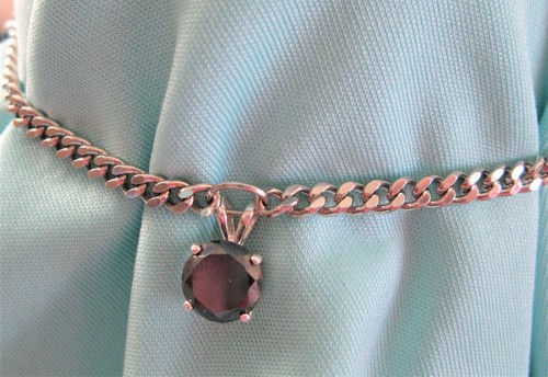 7.60ct 14K 4 Dia's REAL NATURAL BLACK DIAMOND BRACELET, 6",CERT,FREE DIA TESTER - Picture 8 of 11