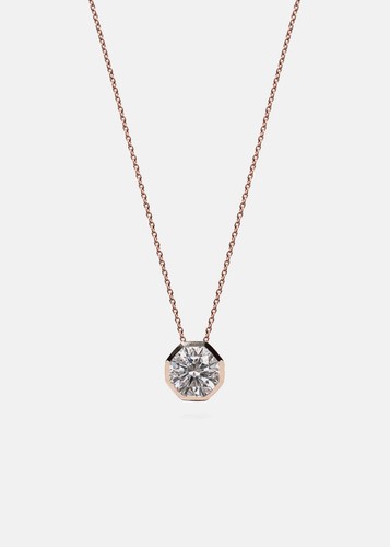 0.50ct Round cut GIA Certified VS1 Lab Grown Diamond 18k gold Floating Necklace - Picture 5 of 11