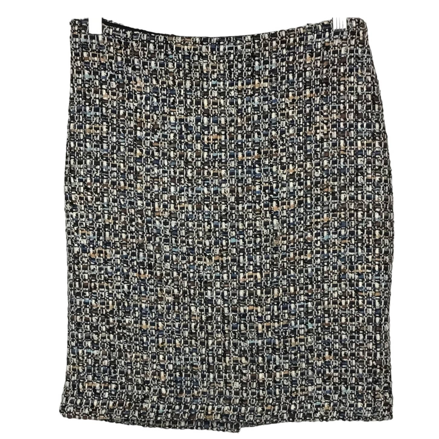 Talbots Boucle Mills Indigo Blue Gray Multi Tweed… - image 2