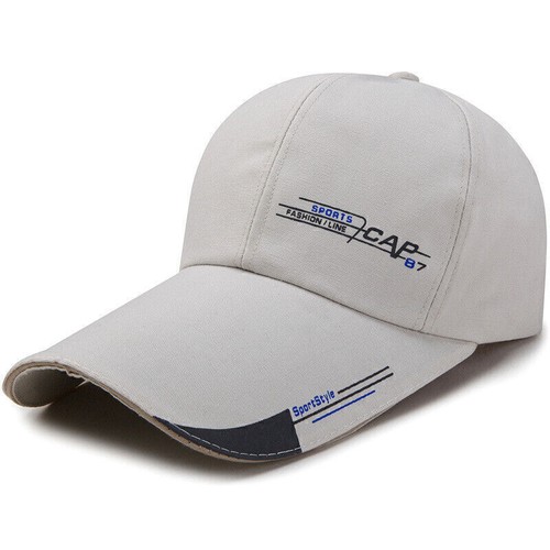 Men's Long Bill Baseball Golf Cap Adjustable Visor Hat Outdoor Sport Sun Cap - Picture 16 of 17