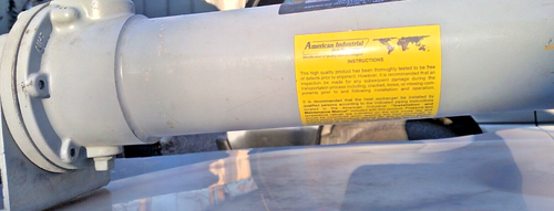 American Industrial AB-702-A4-TP Brass Shell Copper Tube Heat Exchanger 1in Npt - Picture 6 of 9