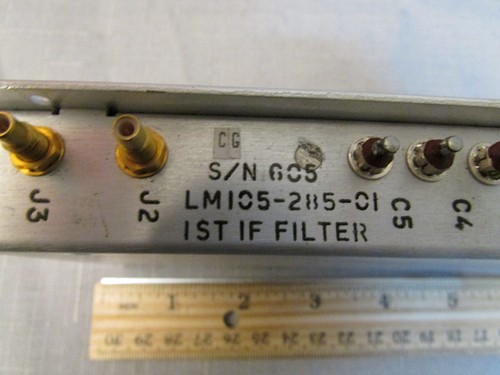 1st IF Filter Module to MicroDyne 1400-MR Telemetry Receiver LM105-285-01 - Picture 3 of 3